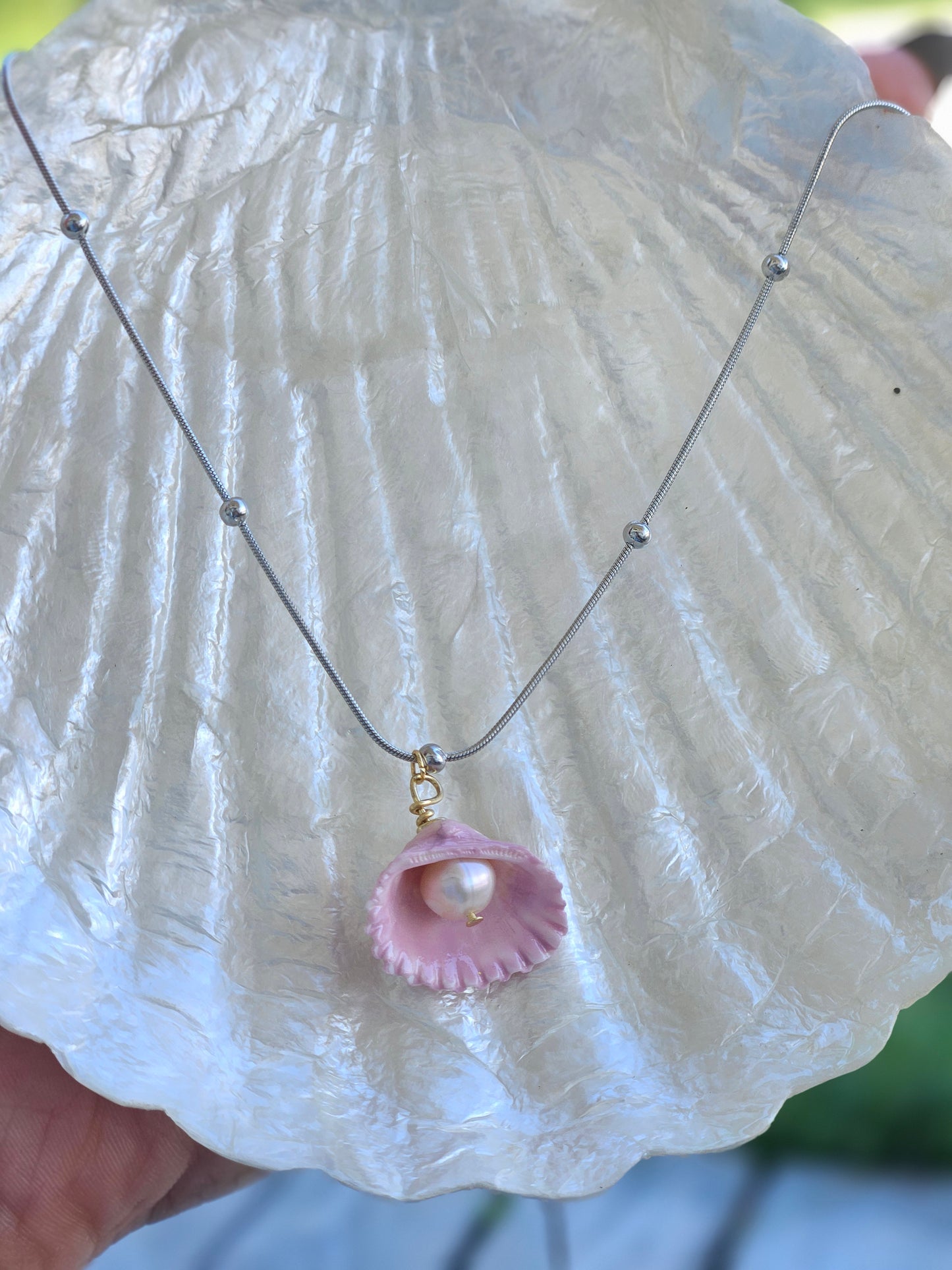Seashell necklace