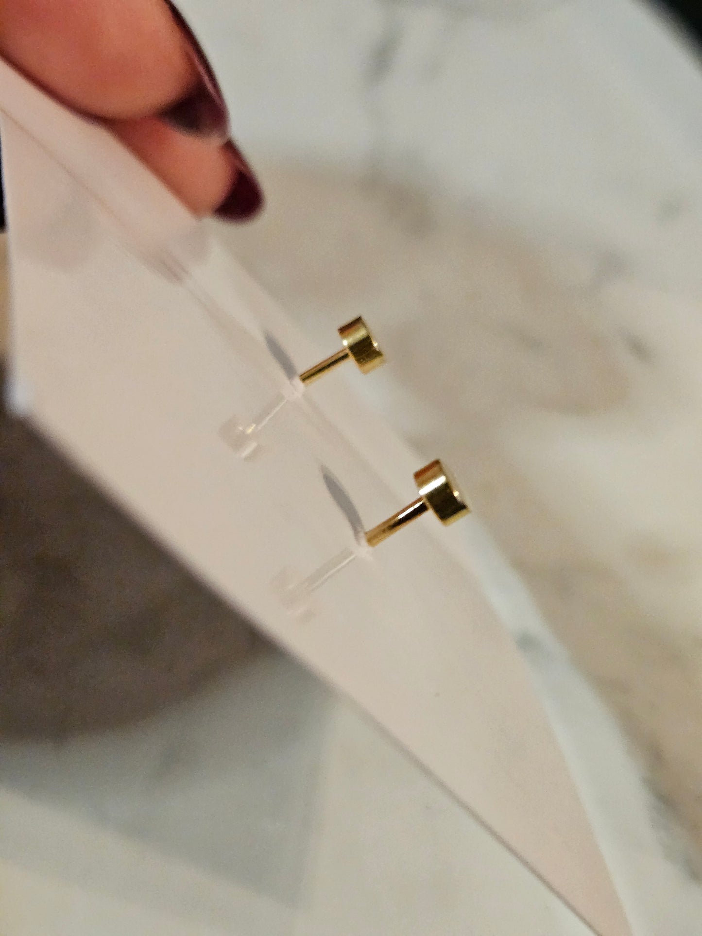 Airplane mini stud earrings