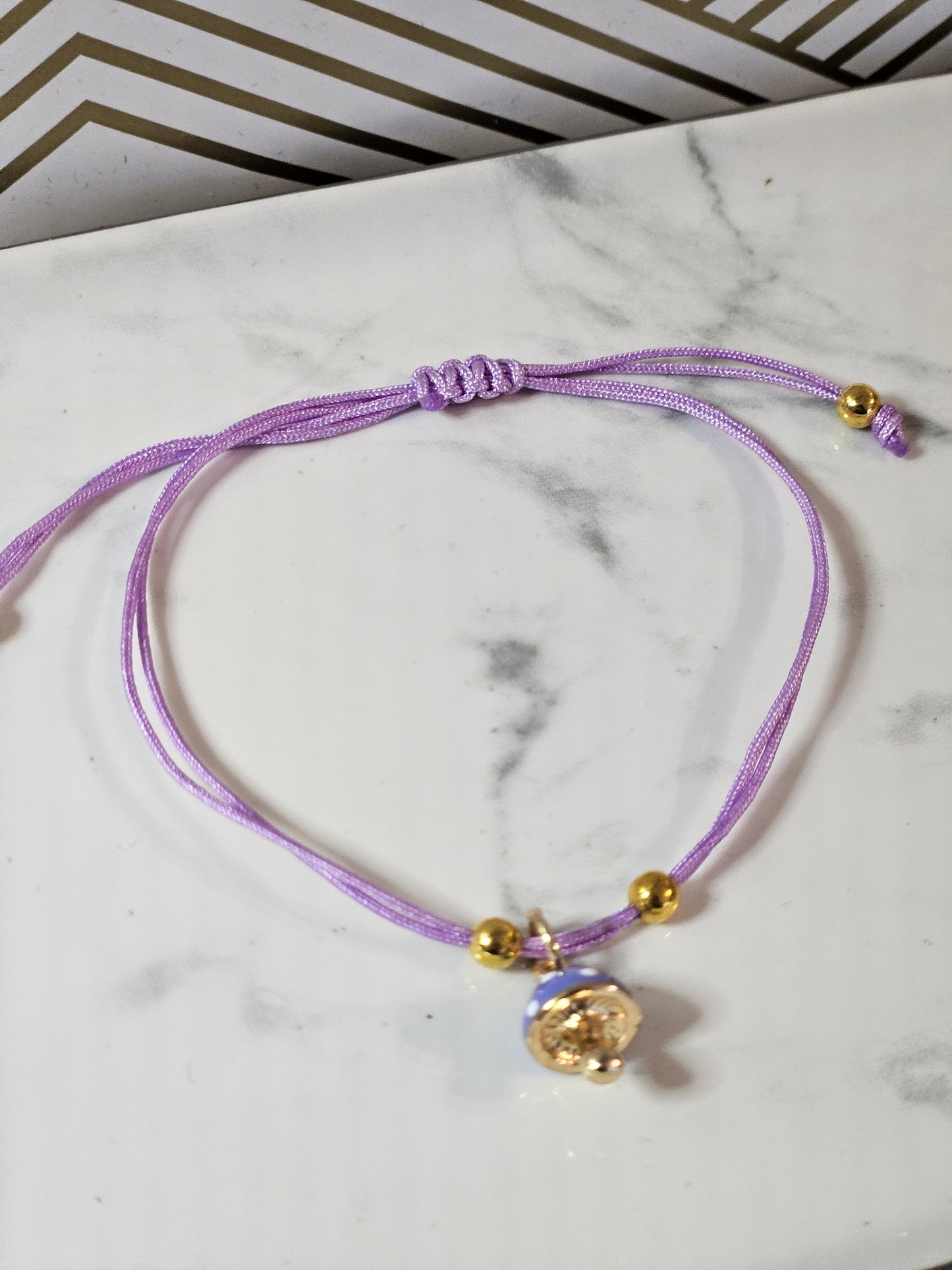 Mushroom purple bracelet