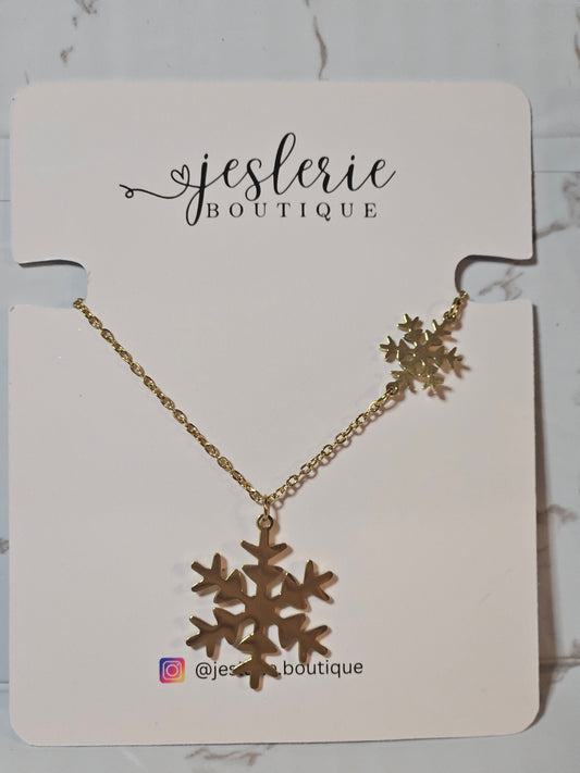 Snowflakes necklace